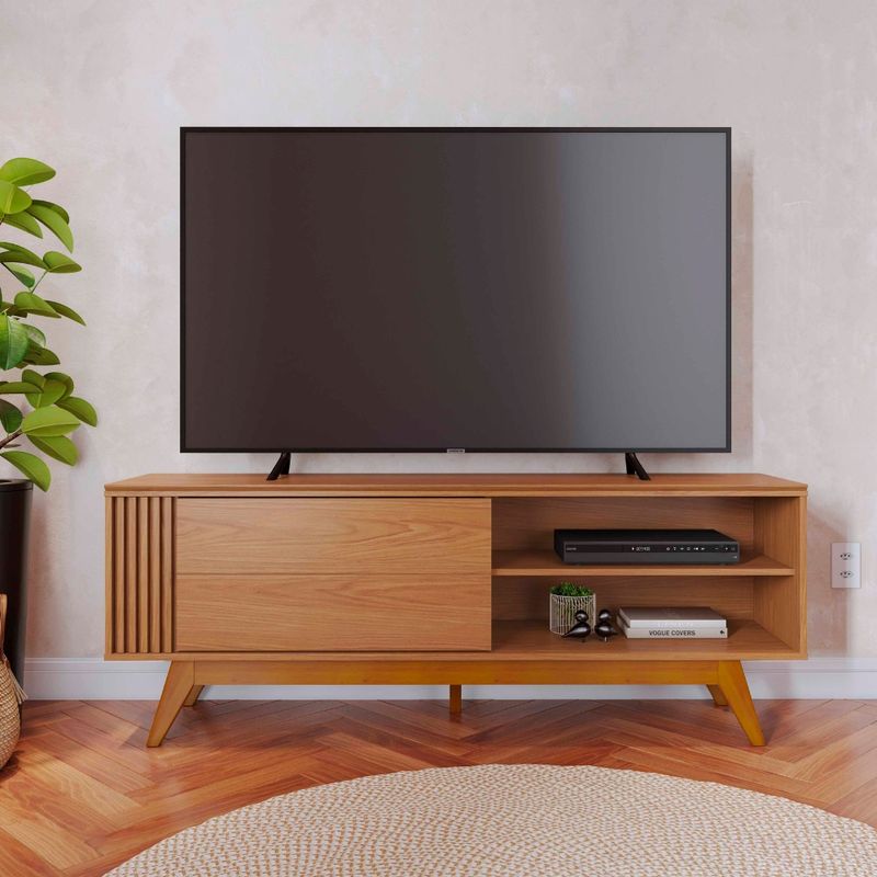 Rack-Ripado-para-TV-ate-65-Polegadas-1-Porta-de-Correr-com-Pes-de-Madeira-Otawa-Colibri