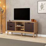 Rack-para-TV-ate-55-Polegadas-1-Porta-2-Gavetas-com-Pes-de-Madeira-MB1096-Movelbento