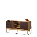 Rack-para-TV-ate-55-Polegadas-1-Porta-2-Gavetas-com-Pes-de-Madeira-MB1096-Movelbento