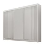 Guarda-Roupa-Casal-Ripado-3-Portas-de-Correr-Em-MDF-Milano-Leifer