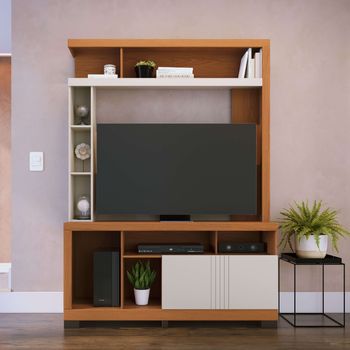 Estante Home Frisado para TV até 50 Polegadas 2 Portas Elba Colibri