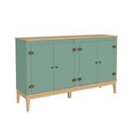 Aparador-Buffet-4-Portas-com-Pes-de-Madeira-Colonial-Movelbento
