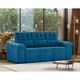 Sofá 3 Lugares Retrátil Reclinável 200cm Suede Suiça Flash