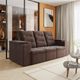 Sofá 3 Lugares Retrátil 200cm Suede Munique Flash