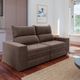 Sofá 3 Lugares Retrátil Reclinável 180cm Suede Buzios Flash
