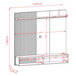Painel Frisado para TV até 55 Polegadas 1 Porta Iris Madetec