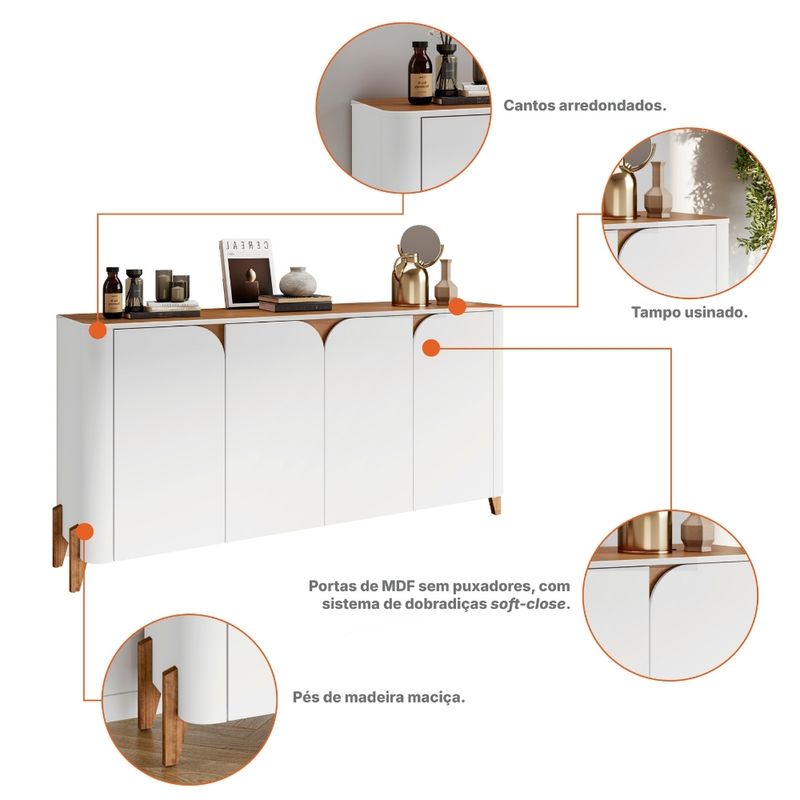 Aparador-Buffet-4-Portas-com-Pes-de-Madeira-Memphis-Casa-D