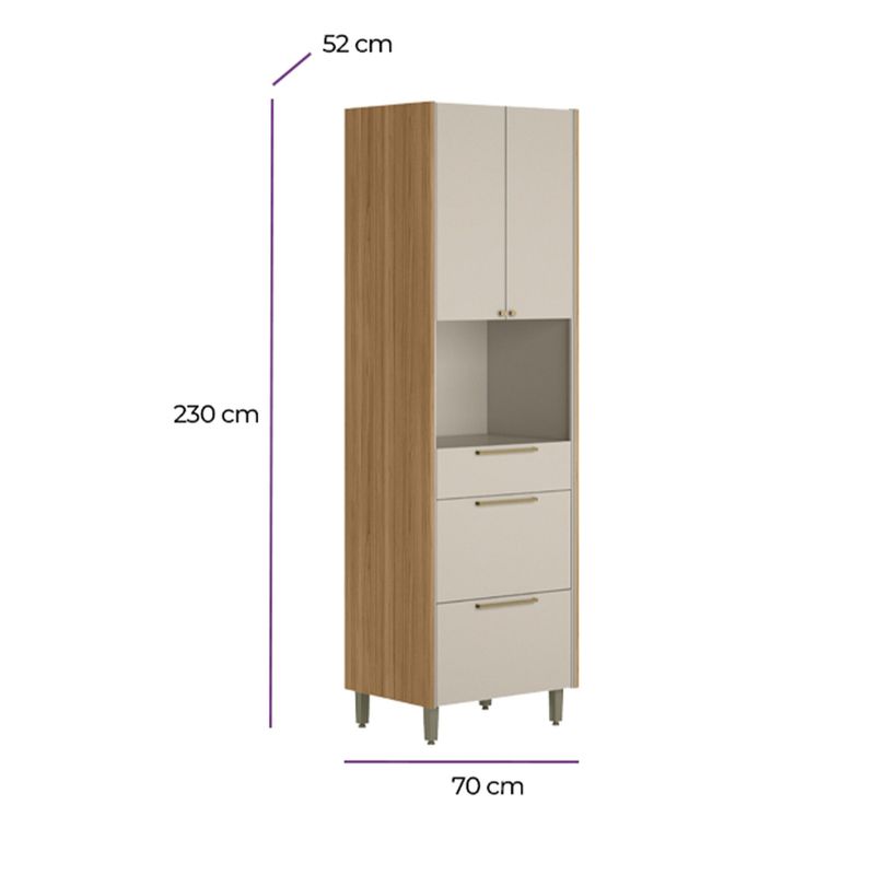 Paneleiro-em-MDF-3-Portas-2-Gavetas-Atena-Linea-Brasil