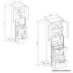 Paneleiro-em-MDF-3-Portas-2-Gavetas-Atena-Linea-Brasil