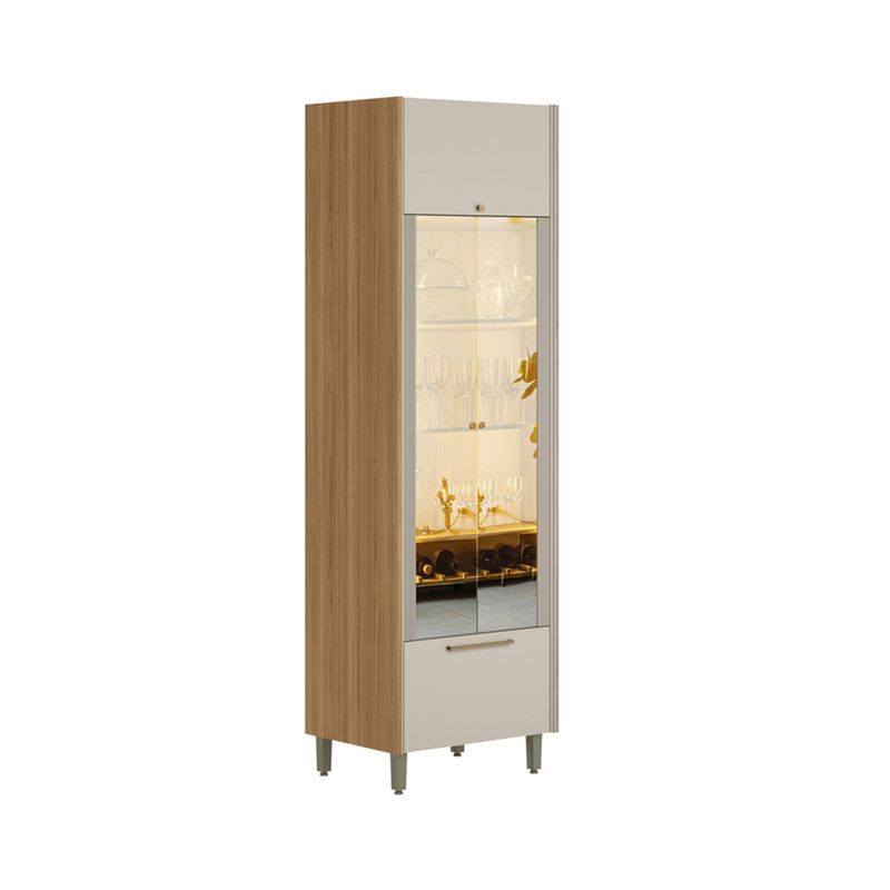 Cristaleira-em-MDF-com-LED-2-Portas-de-Vidro-1-Gaveta-Atena-Linea-Brasil