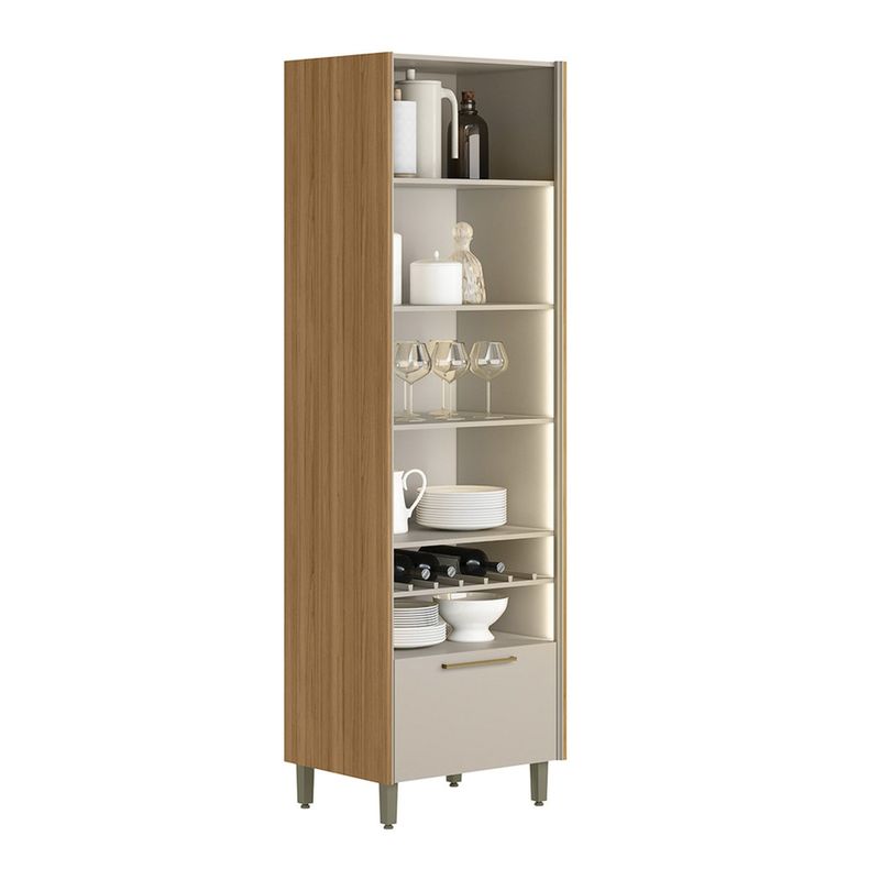 Cristaleira-em-MDF-com-LED-2-Portas-de-Vidro-1-Gaveta-Atena-Linea-Brasil