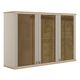 Armário Aéreo em MDF 3 Portas de Vidro Atena Linea Brasil