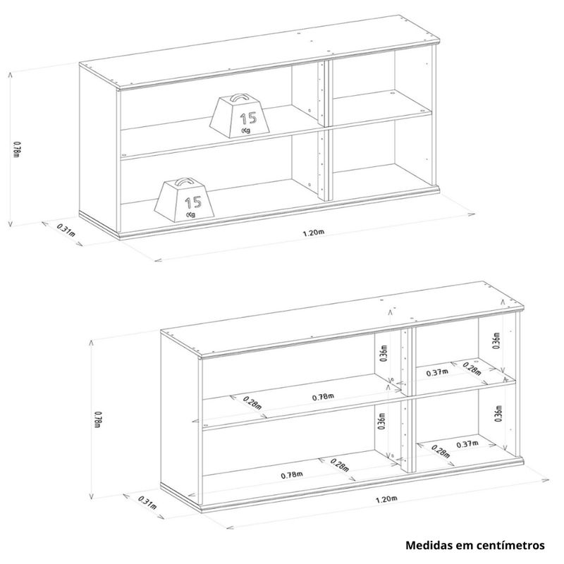Armario-Aereo-em-MDF-3-Portas-de-Vidro-Atena-Linea-Brasil