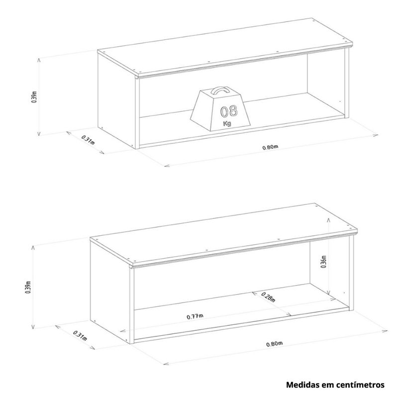 Armario-Aereo-em-MDF-1-Porta-Basculante-Atena-Linea-Brasil