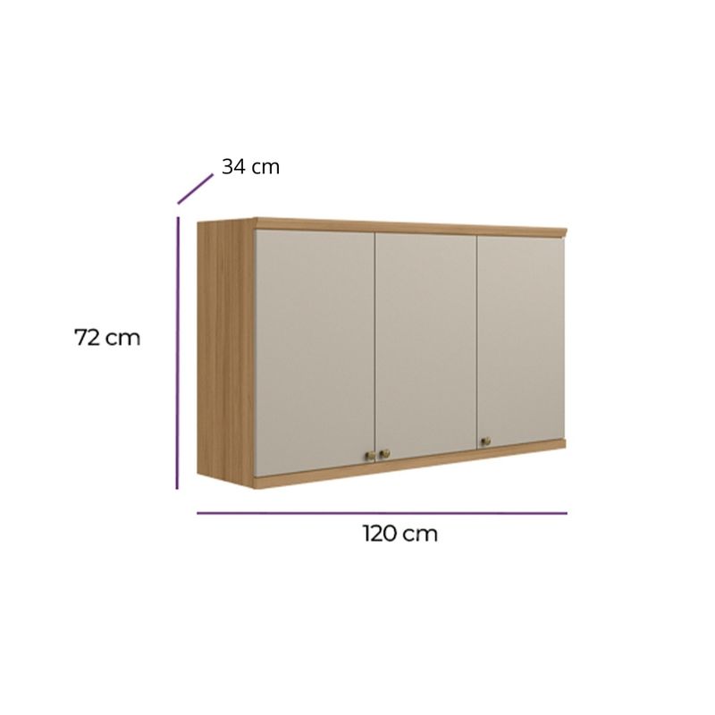 Armario-Aereo-3-Portas-em-MDF-Selene-Linea-Brasil