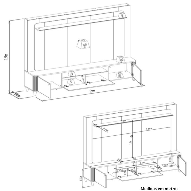 Estante-Home-para-TV-ate-70-Polegadas-com-LED-3-Portas-com-Pes-Munique-Linea-Brasil