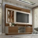 Estante-Home-Ripada-para-TV-ate-60-Polegadas-com-LED-e-Espelho-2-Portas-de-Correr-Eldorado-2.0-Linea-Brasil