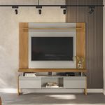 Rack-com-Painel-para-TV-ate-55-Polegadas-2-Portas-de-Correr-com-Pes-Esmeralda-Tulum-Linea-Brasil