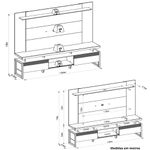 Rack-com-Painel-para-TV-ate-55-Polegadas-2-Portas-de-Correr-com-Pes-Esmeralda-Tulum-Linea-Brasil