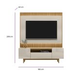 Rack-com-Painel-Ripado-para-TV-ate-70-Polegadas-com-LED-3-Portas-com-Pes-Orlando-Sao-Paulo-Linea-Brasil