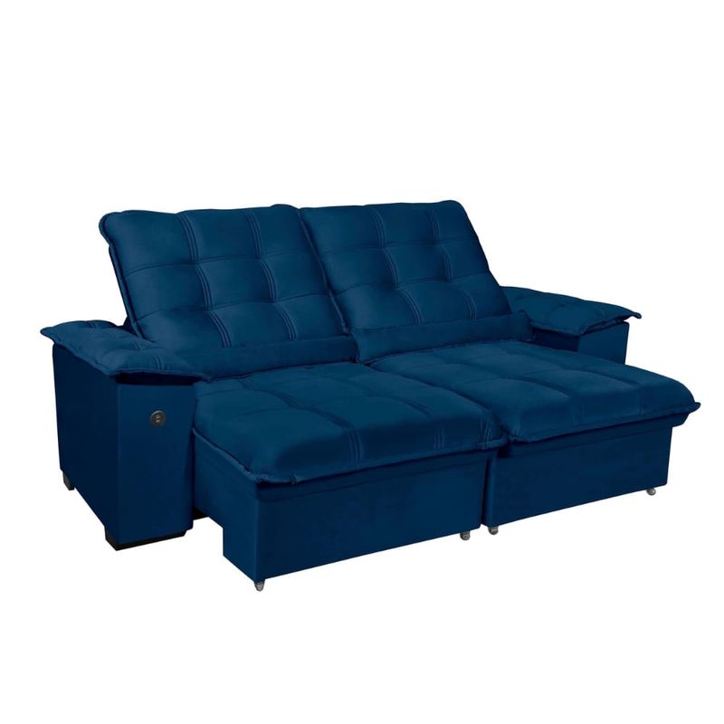 Sofa-4-Lugares-Retratil-Reclinavel-290cm-com-USB-Veludo-Canada-Requinte
