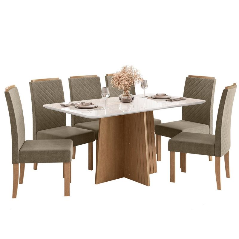 Conjunto-Sala-de-Jantar-Mesa-Isa-160cm-e-6-Cadeira-Elegance-Veludo-Sonetto