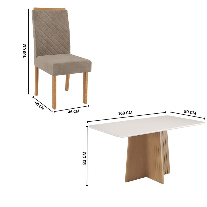 Conjunto-Sala-de-Jantar-Mesa-Isa-160cm-e-6-Cadeira-Elegance-Veludo-Sonetto