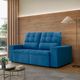 Sofá 3 Lugares Retrátil Reclinável 180cm Suede Roma Flash