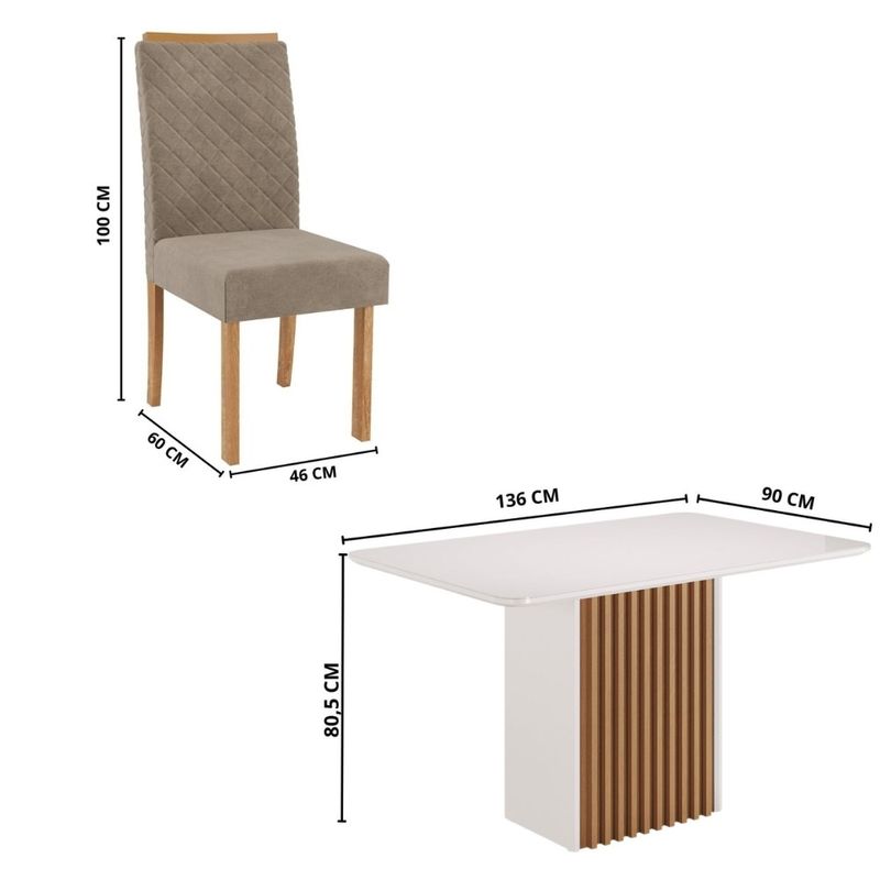 Conjunto-Sala-de-Jantar-Mesa-Cris-Piccola-136cm-e-4-Cadeiras-Veludo-Elegance-Sonetto