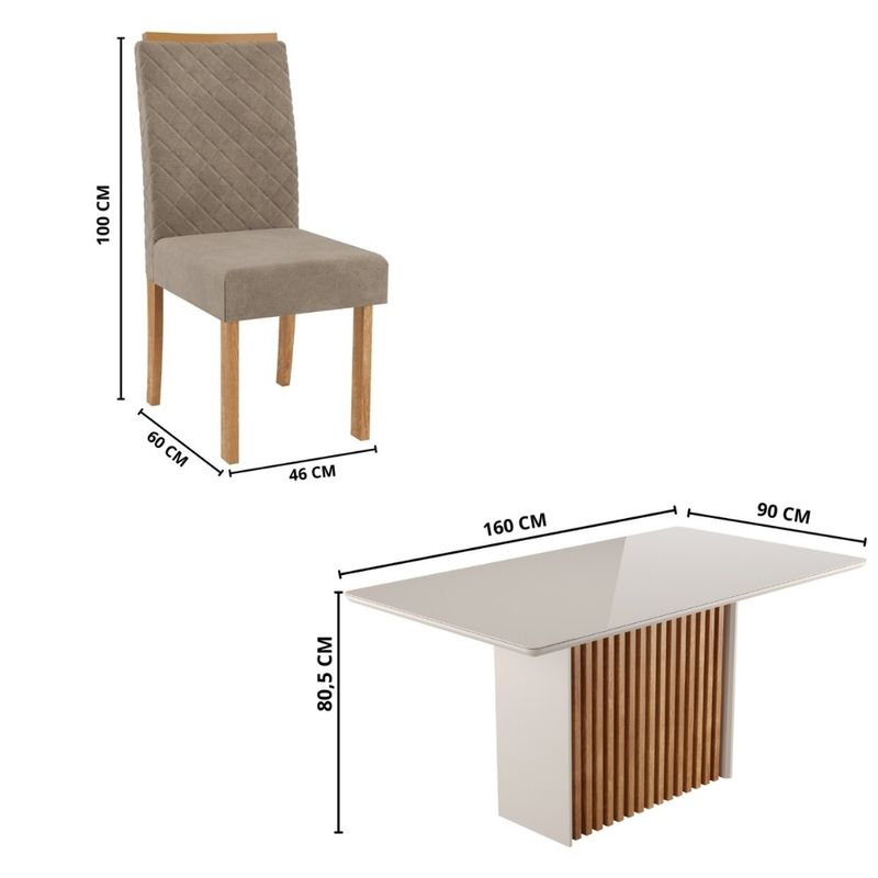 Conjunto-Sala-de-Jantar-Mesa-Cris-Piccola-160cm-e-6-Cadeiras-Elegance-Veludo-Sonetto