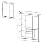 Guarda-Roupa-Casal-3-Portas-de-Correr-San-Marino-Maxel-Moveis
