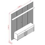Rack-com-Painel-Frisado-para-TV-ate-65-Polegadas-2-Portas-de-Correr-com-Rodizios-Frizz-New-Prestige-Madetec