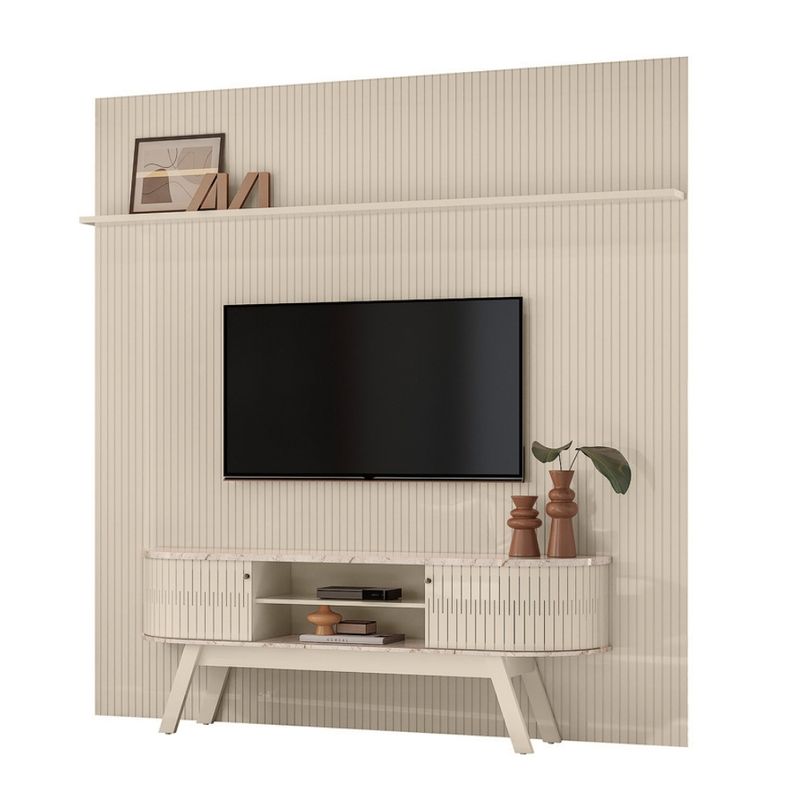 Rack-com-Painel-Frisado-para-TV-ate-75-Polegadas-2-Portas-Flexiveis-com-Pes-New-Laguna-Madetec