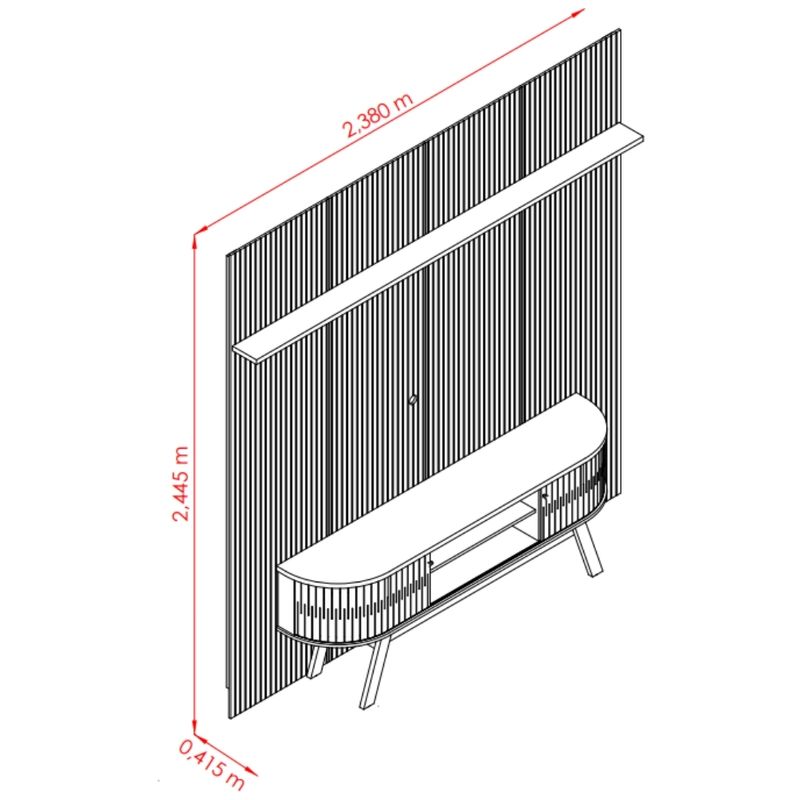 Rack-com-Painel-Frisado-para-TV-ate-75-Polegadas-2-Portas-Flexiveis-com-Pes-New-Laguna-Madetec