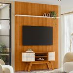 Rack-com-Painel-Frisado-para-TV-ate-65-Polegadas-2-Portas-Flexiveis-com-Pes-New-Silverstone-Madetec