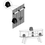 Rack-com-Painel-Frisado-para-TV-ate-65-Polegadas-2-Portas-Flexiveis-com-Pes-New-Silverstone-Madetec