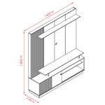 Estante-Home-Frisado-para-TV-ate-65-Polegadas-1-Porta-de-Correr-Ares-Madetec