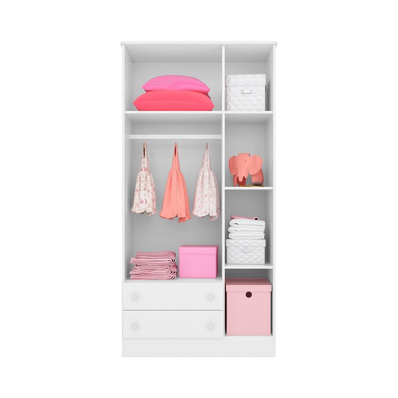Guarda-Roupa-Infantil-3-Portas-2-Gavetas-Doce-Sonho-Qmovi