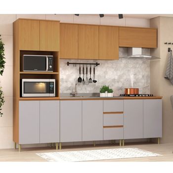 Cozinha Modulada 5 Peças sem Tampo MDF Florença Móveis Sul