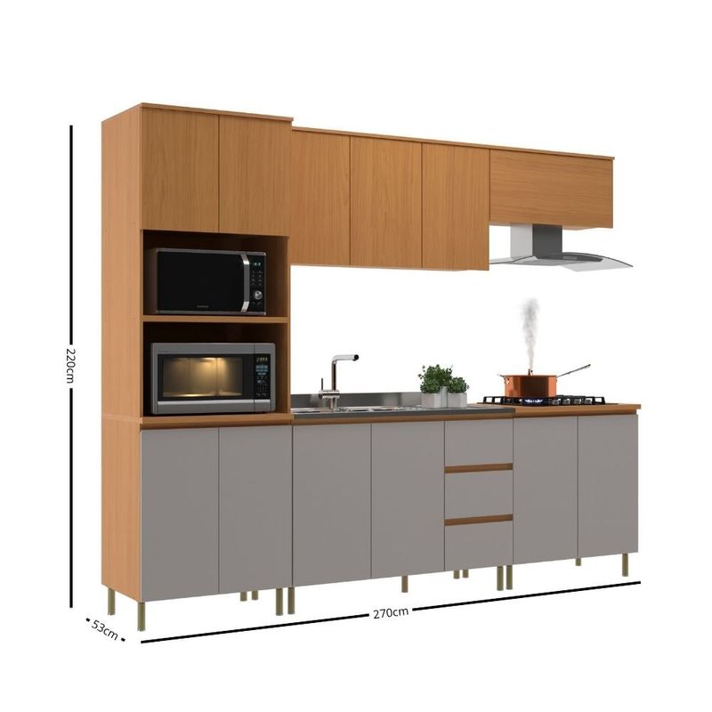 Cozinha-Modulada-5-Pecas-sem-Tampo-MDF-Florenca-Moveis-Sul