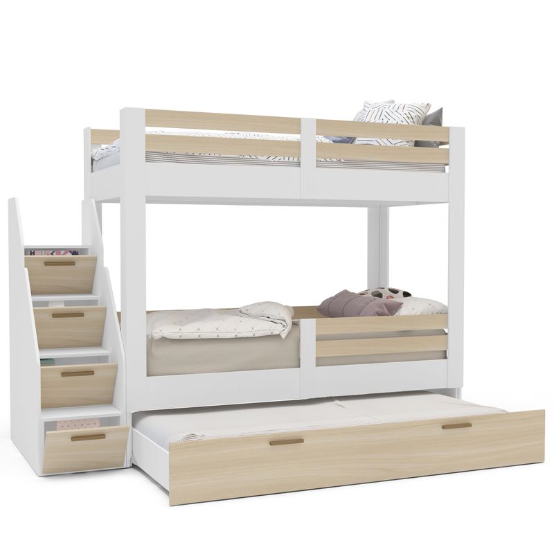 240158 - Treliche Infantil Juvenil Jade - FI - aberto 02 - Branco-Legno Salinas
