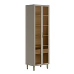 Cristaleira-2-Portas-de-Vidro-e-LED-em-MDF-Allure-Linea-Brasil