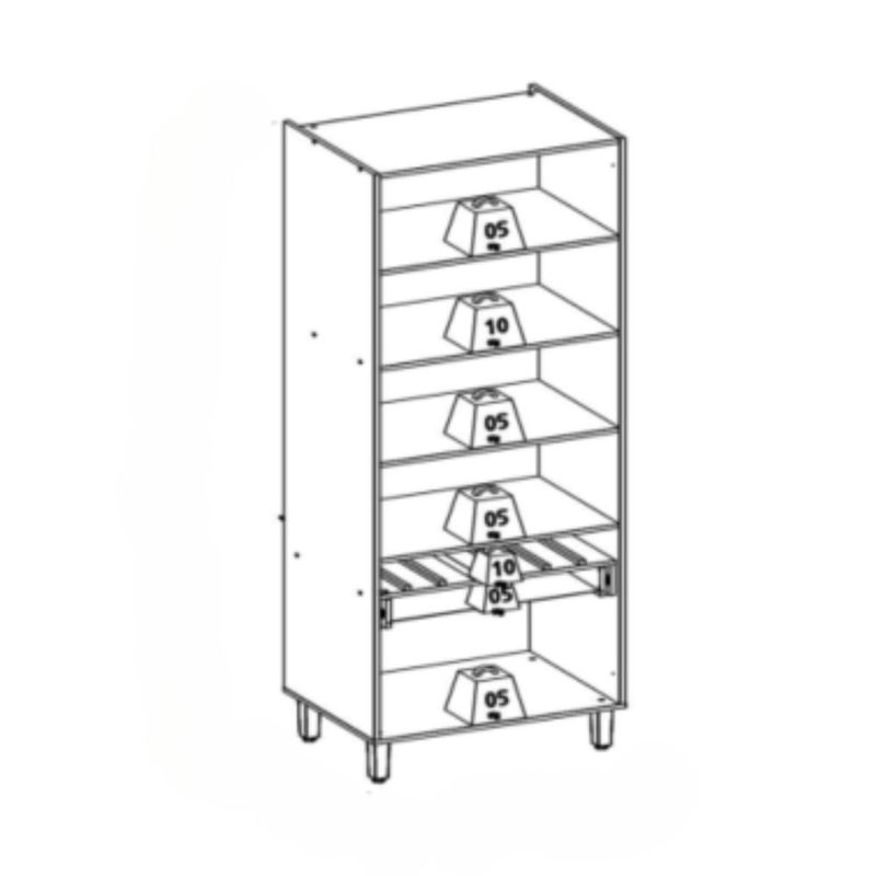 Cristaleira-2-Portas-de-Vidro-e-LED-em-MDF-Allure-Linea-Brasil