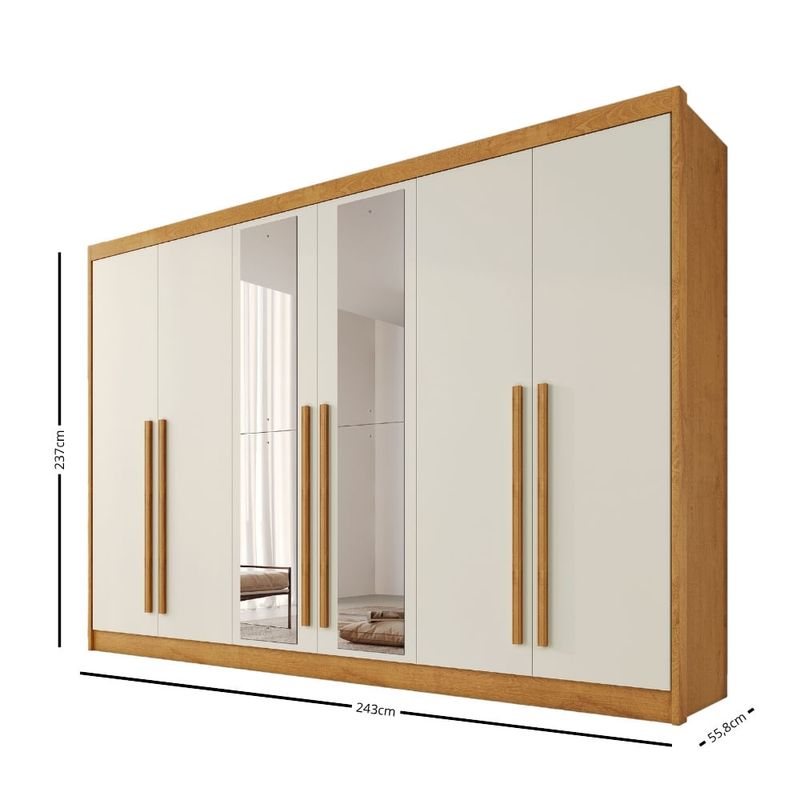 Guarda-Roupa-Casal-com-Espelho-6-Portas-em-MDF-Alba-Plus-Made-Marcs