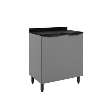 Balcão com tampo 80cm 2 Portas Lumina Telasul