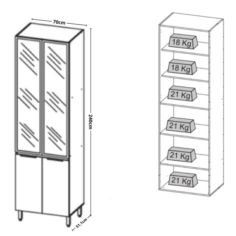 Paneleiro-com-Vidro-4-Portas-70cm-Lumina-Telasul