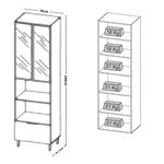 Paneleiro-Torre-Quente-com-Vidro-2-Portas-1-Gaveta-70cm-Lumina-Telasul