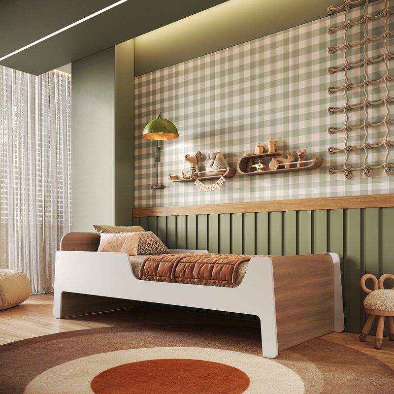 Cama-Infantil-Solteiro-Em-MDF-Mick-Mobikasa