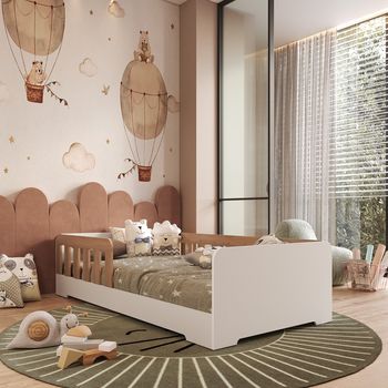 Cama Infantil Montessoriana Solteiro em MDF Tony Mobikasa