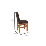 Conjunto Sala de Jantar Mesa 160cm e 6 Cadeiras Joli 147/14 Zamarchi
